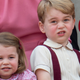 Prince George makes a funny face alongside his sister, Princess Charlotte